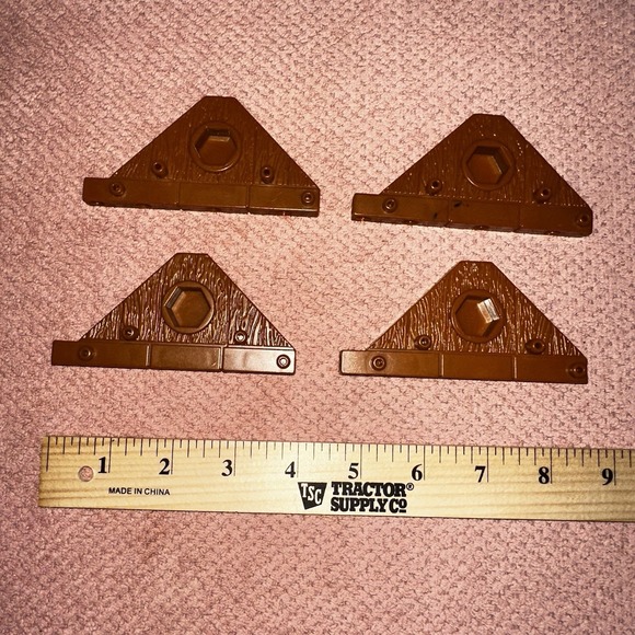 Fisher-Price Other - 4 Fisher Price Imaginext Medieval Castle Replacement Triangular Bracket Pane